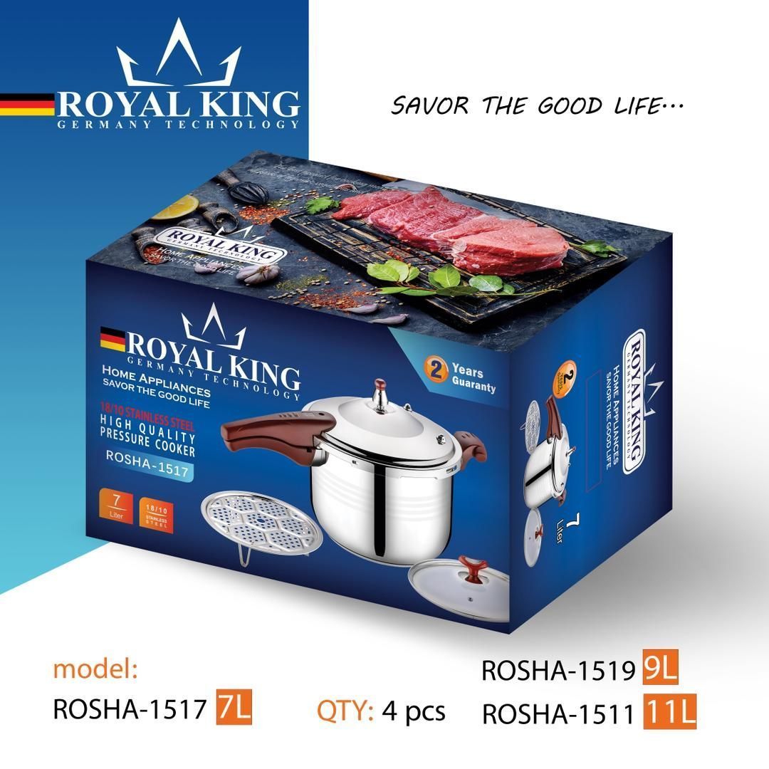 زودپز 11 لیتری رویال کینگ اصلی ROSHA-1511