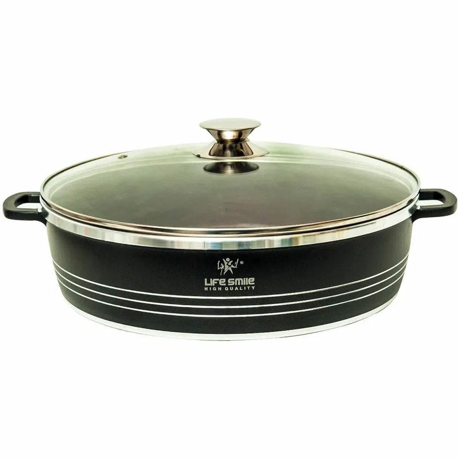 تابه گرانیتی لایف اسمایل مدل LUSHR-24BB سایز 24