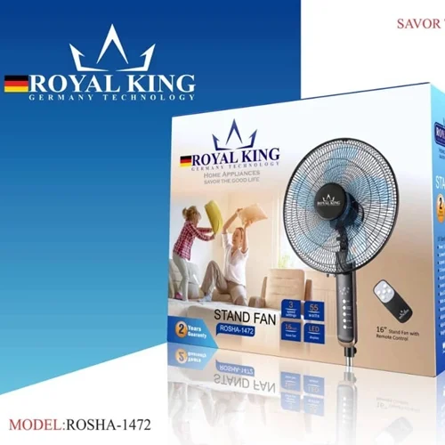 پنکه ایستاده رویال کینگ مدل Rosha-1472
